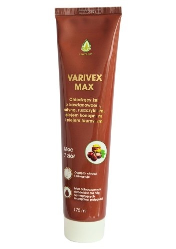LauroCann Żel Varivex Max 175 ml - na obrzęki nóg, żylaki, ciężkie nogi