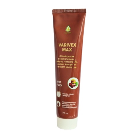 LauroCann Żel Varivex Max 175 ml - na obrzęki nóg, żylaki, ciężkie nogi