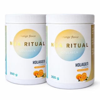 NUA RITUAL Collagen 2 × 300 g – kolagen hydrolizowany z witaminą C i biotyną + DARMOWA DOSTAWA