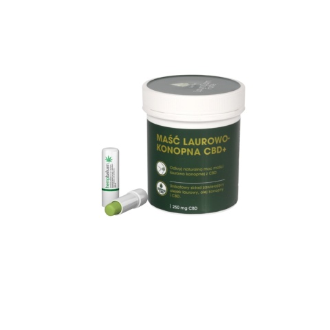 Zestaw konopny LauroCann Forte CBD + pomadka do ust Medicprogress